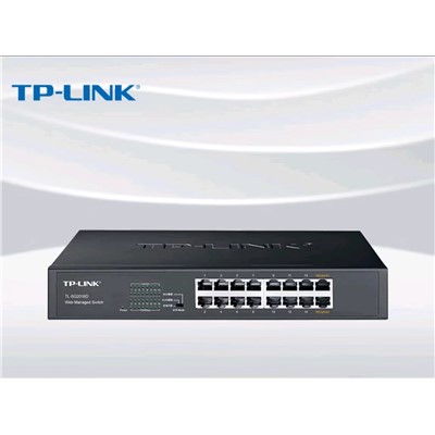 TP-LINK  TL-SG2016MP 光纤交换机 16口千兆云交换机