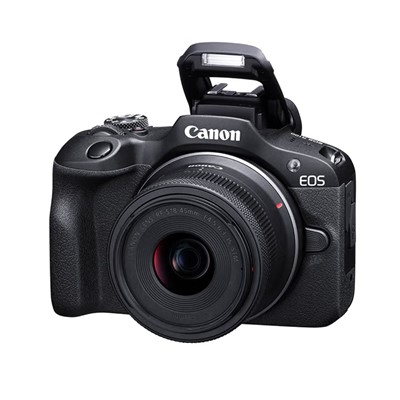 佳能（Canon）EOS R100 单反相机  EF-S 18-45mm；4K 128G专用内存卡+相机包+ 纳米防水多膜UV镜
